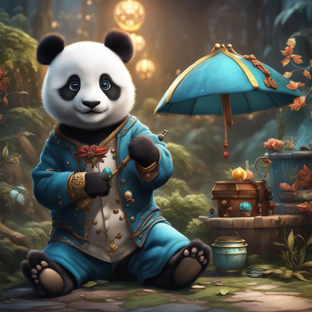 Baby Panda's Fantastical Dress-Up Adventure