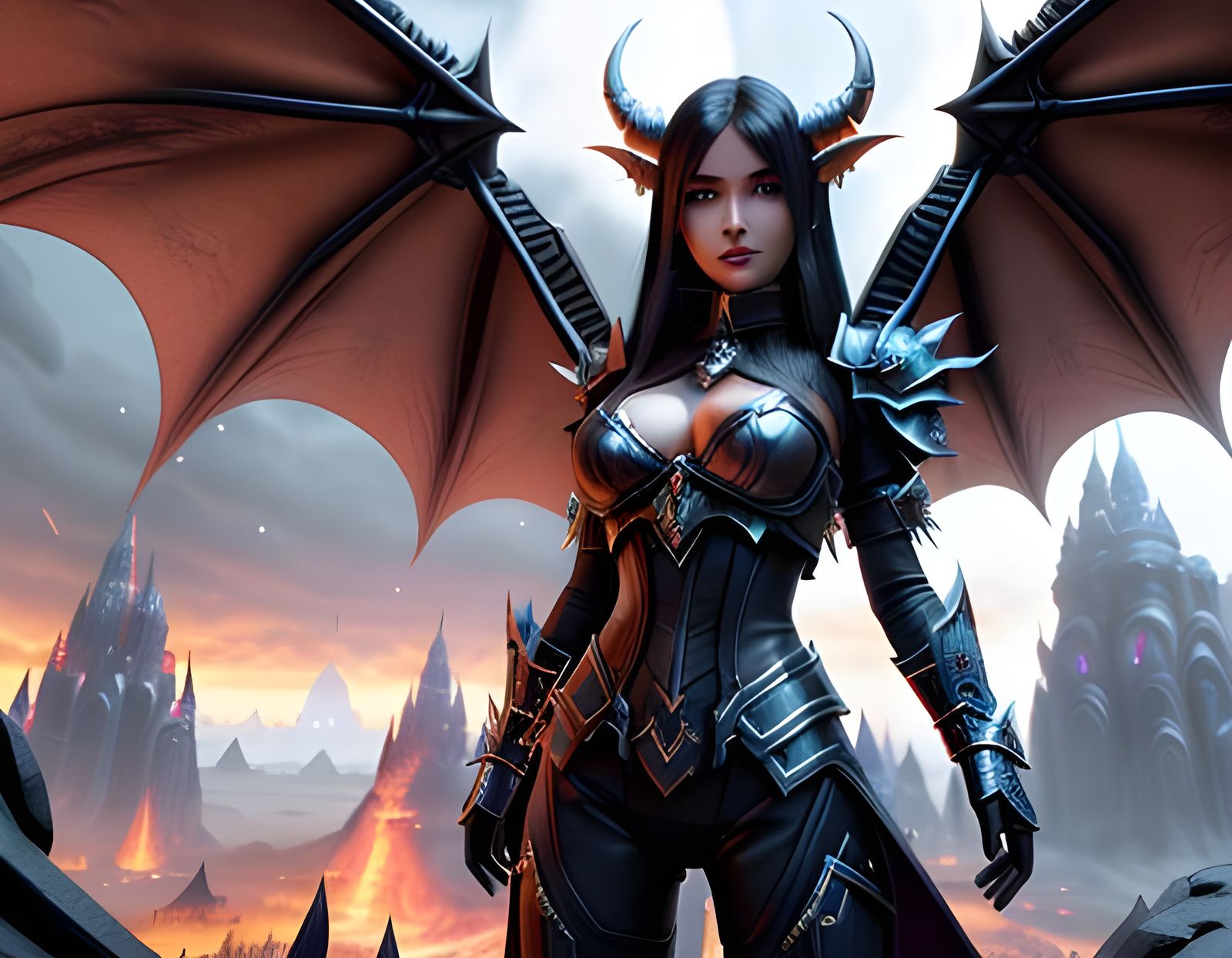 Vyranoth Dragon Aspect: Sci-Fi Cinematic Portrait