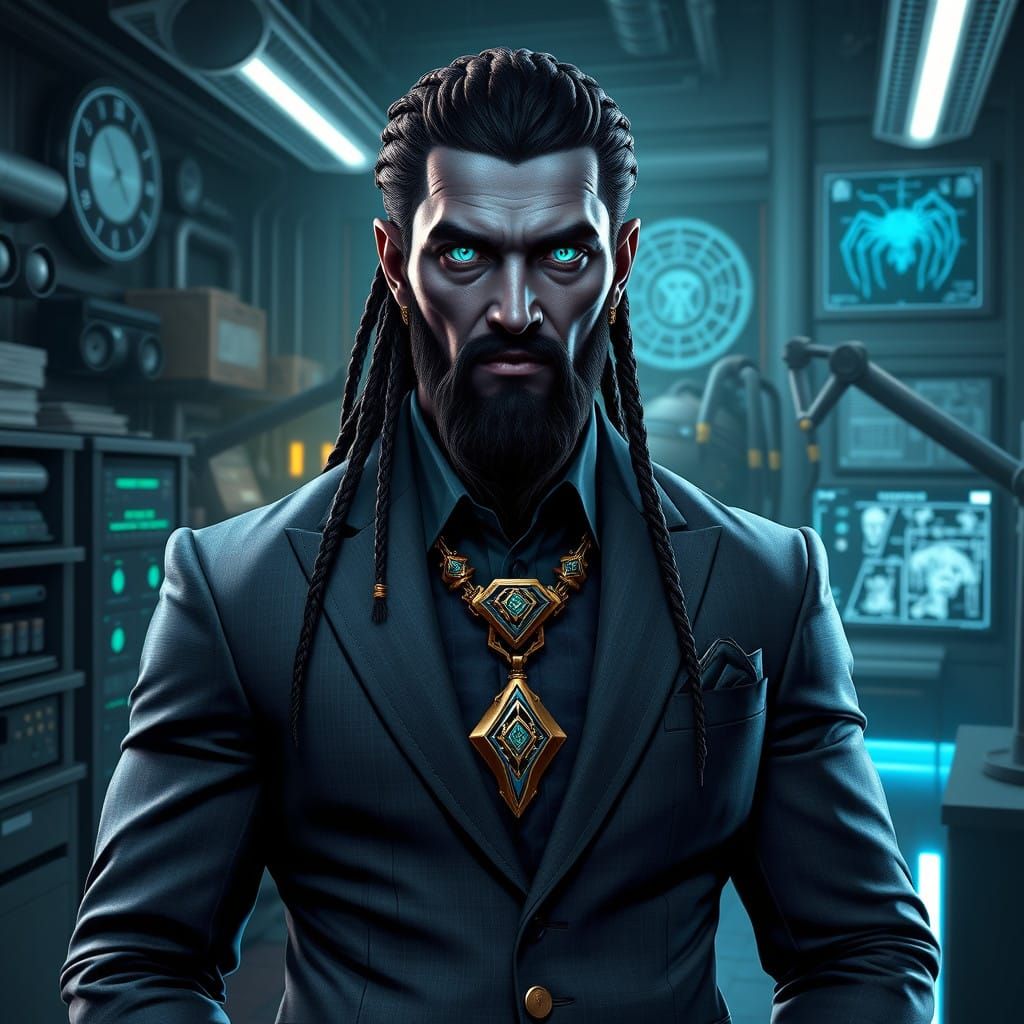 Majestic Dwemer Leader in Modern Tamrielic Attire