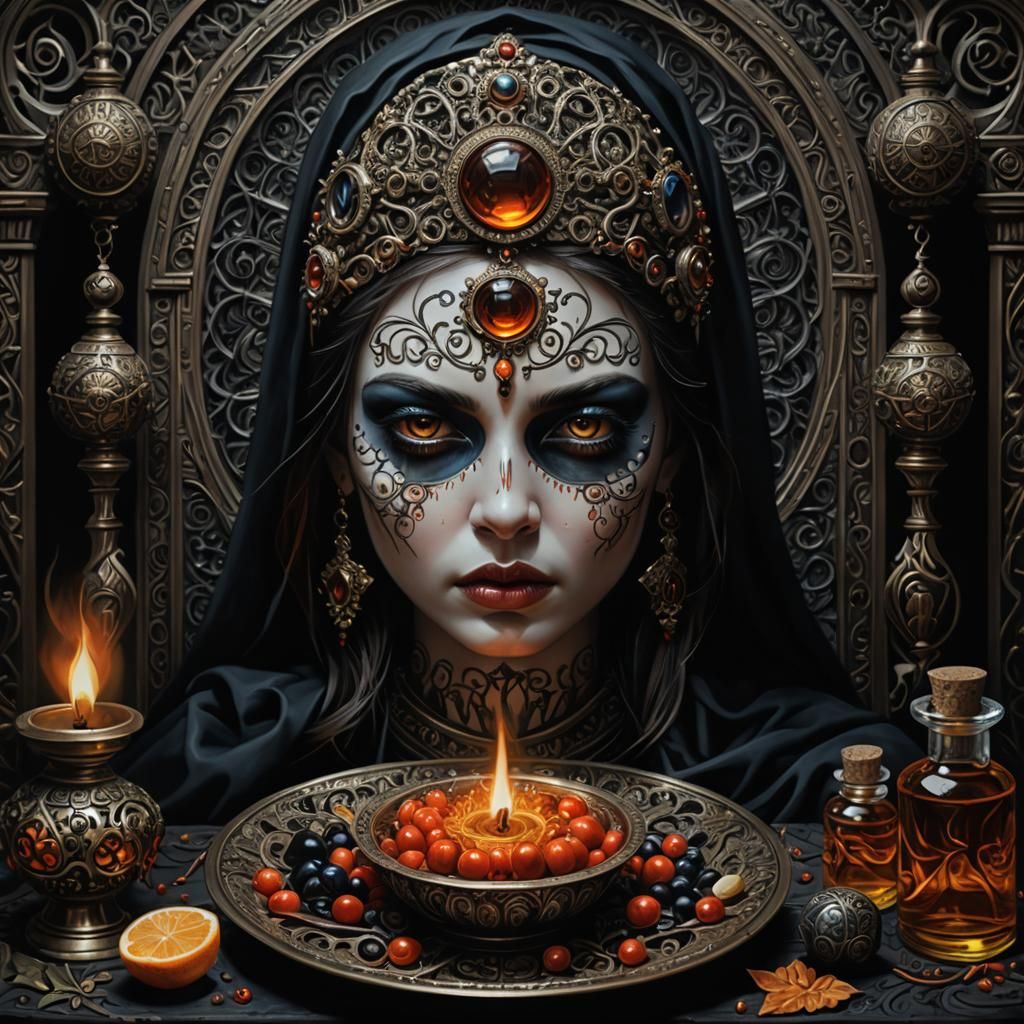 Fertility Ritual in Lowbrow Art Style