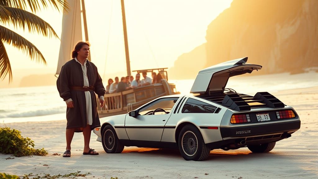 Columbus Finds a Delorean: Cinematic 35mm Film