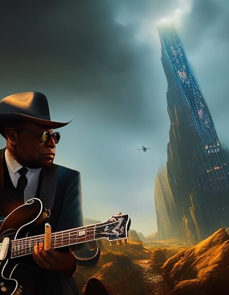 Blues Song About Loss: a Detailed Matte Painting
