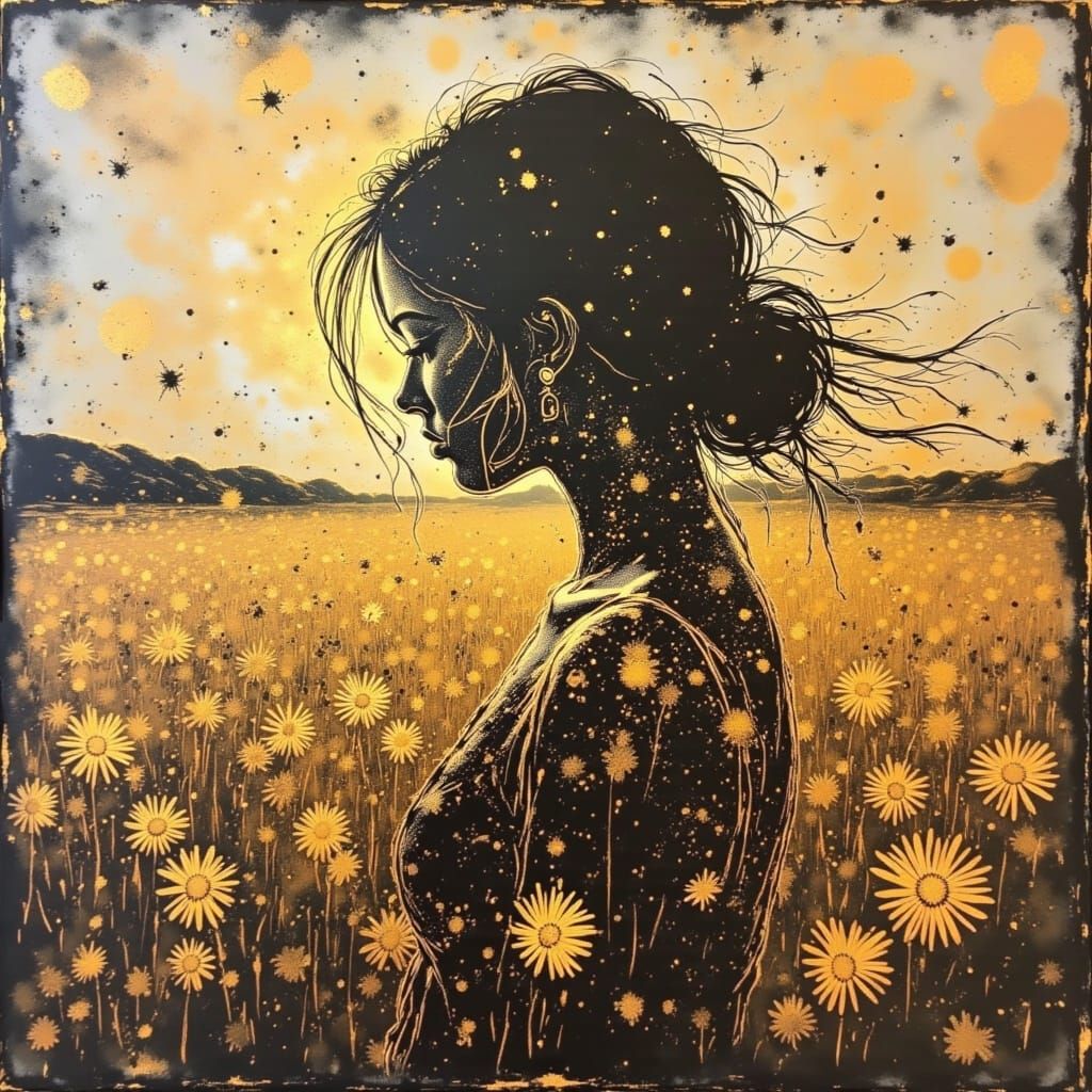 Daisy May with Enchanted Smile in Golden Light