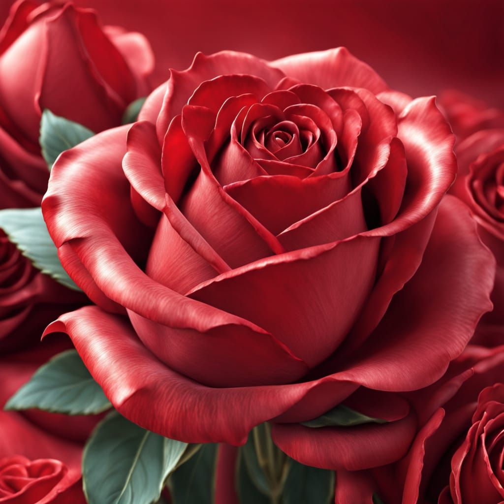 Sensual Valentine in Hyperrealistic Detail