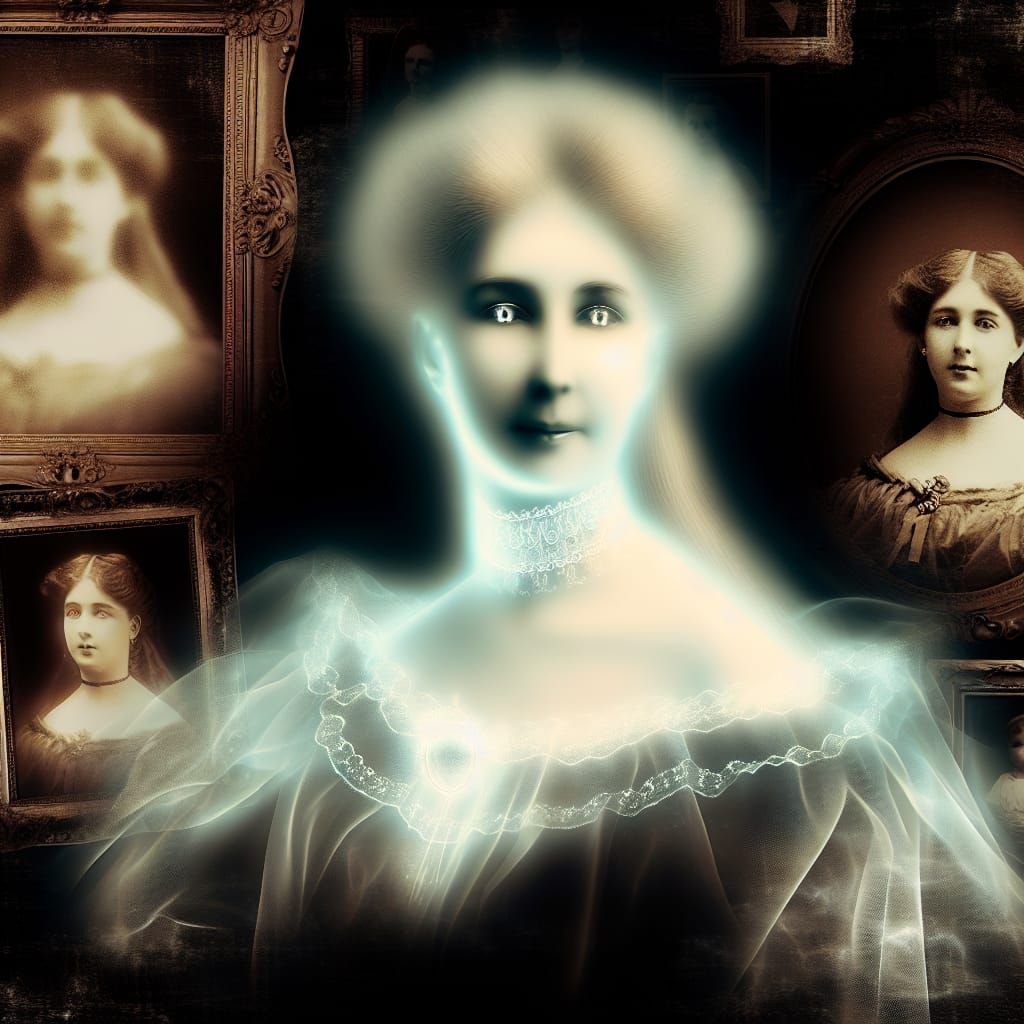 Ethereal Victorian Woman: A Hauntingly Beautiful Portrait