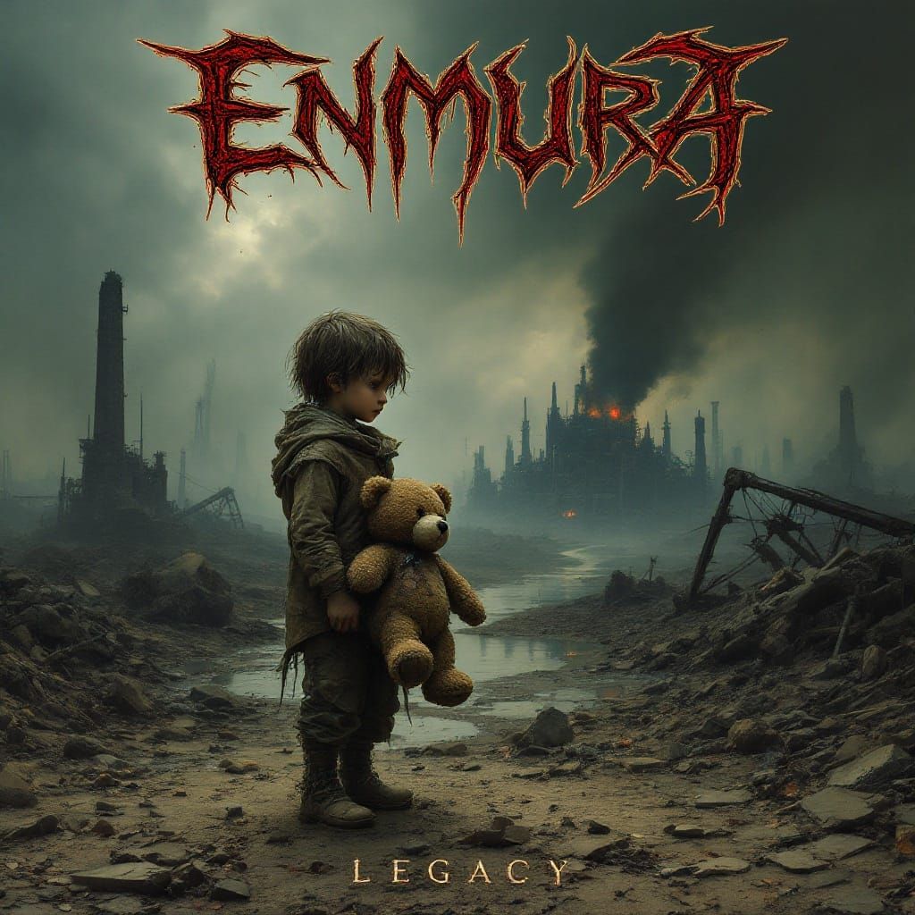 Sorrowful Child in Desolate Apocalypse with Enmura Logo