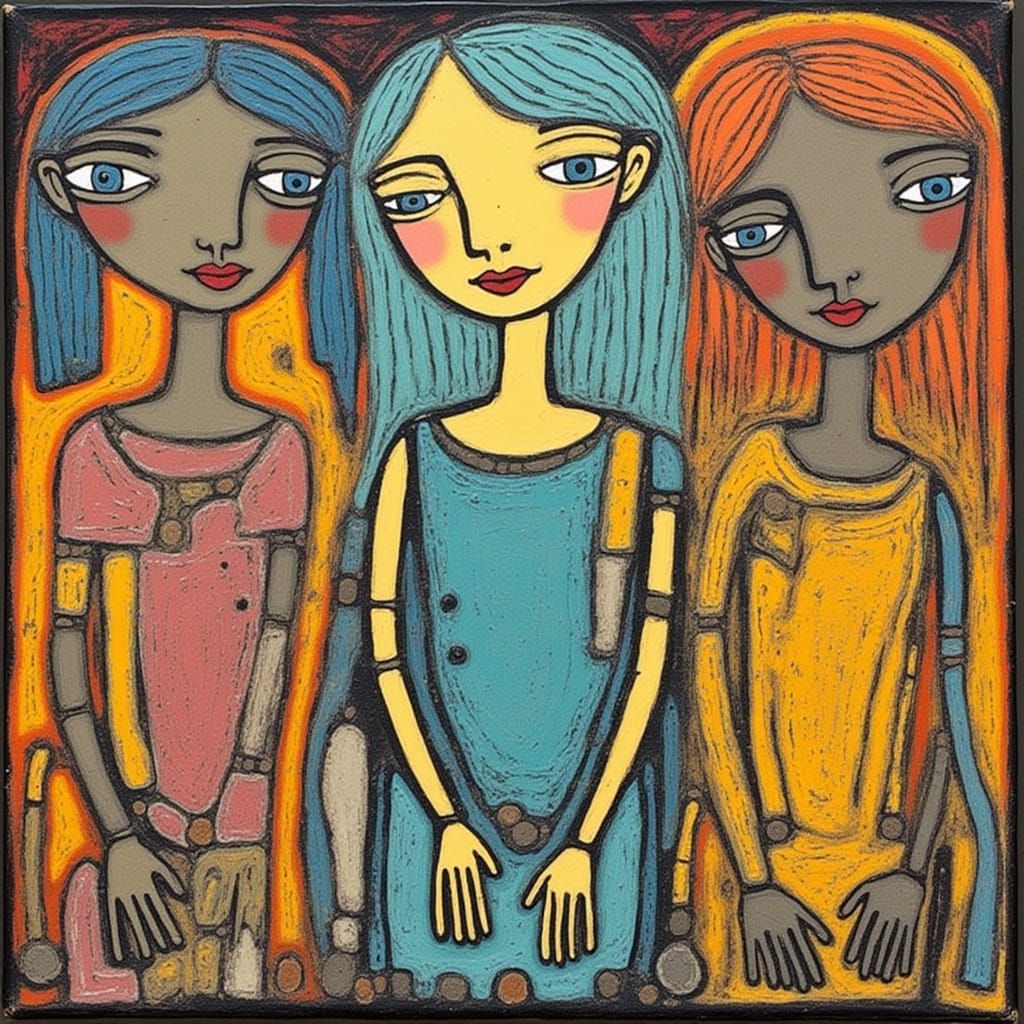 Abstract Colourific Nightmare Engine Composition