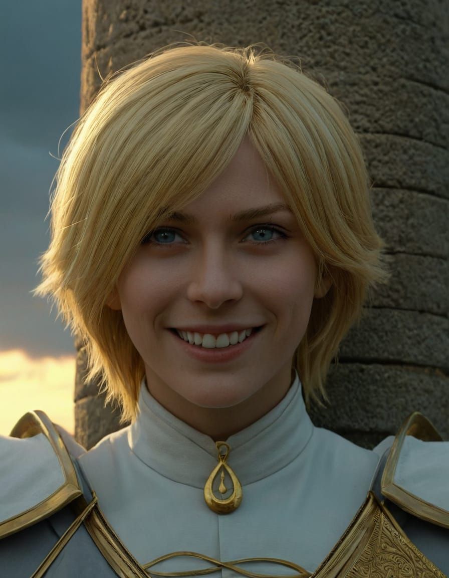 Volo Grinning Menacingly Under Ominous Skies