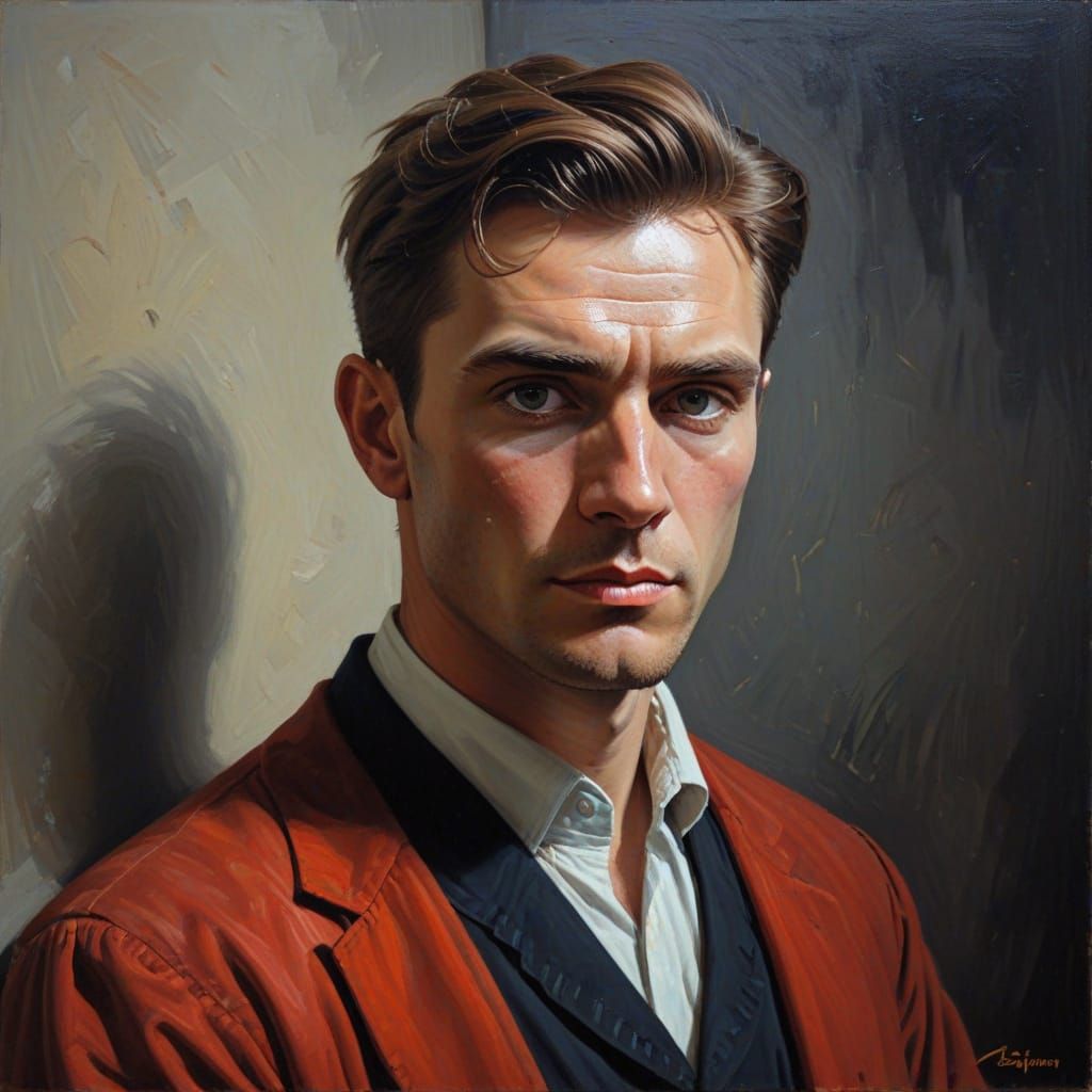 Bogdan Oil Painting by James Gurney Style