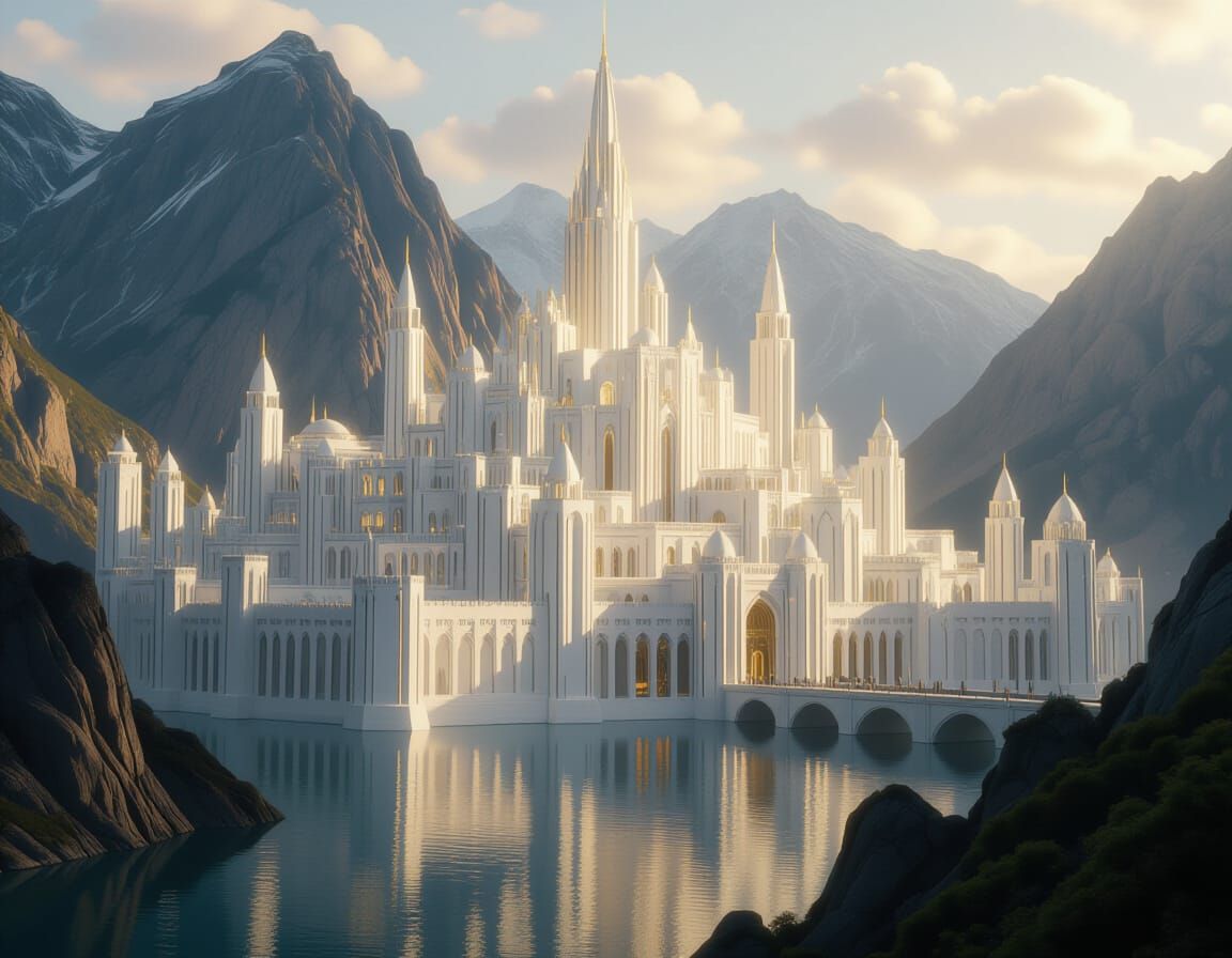 Gondolin: A Glorious White City in Cinematic Style
