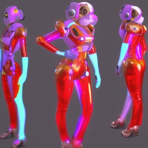 Futuristic Iridescent Fiber Optic Meat Suit Fashion