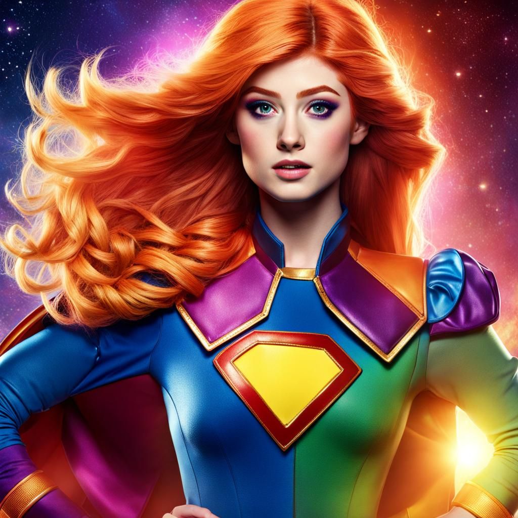 Katherine McNamara as Rainbow Brite Digital Art