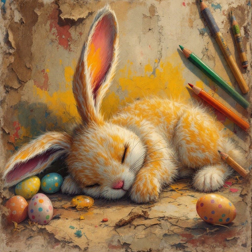 Hopped till he dropped exhausted after a busy Easter