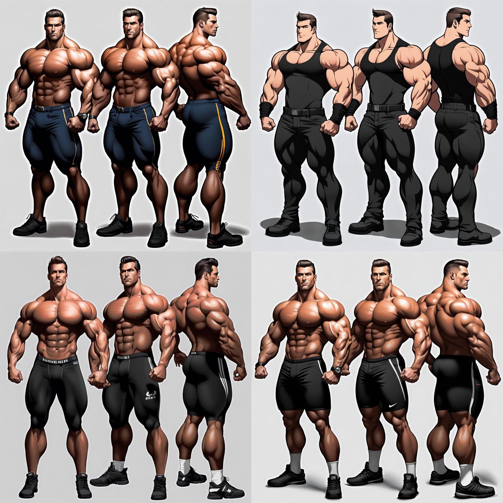 Hyper Muscular Man Shows Size Comparison