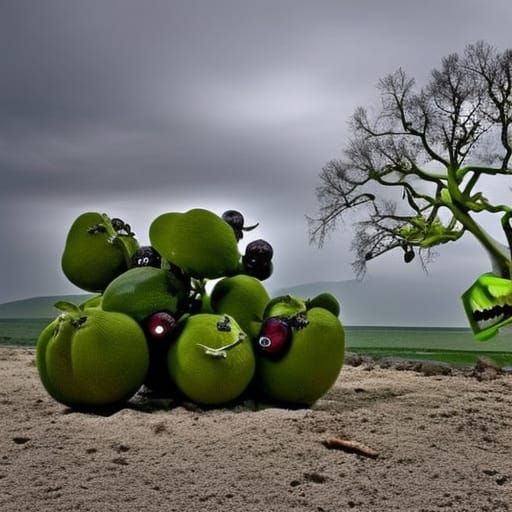 Zombie Obstacle: An AI Generated Image