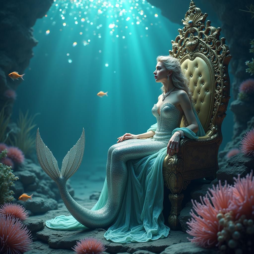 Enchanted Mermaid Serenade in Underwater Realm