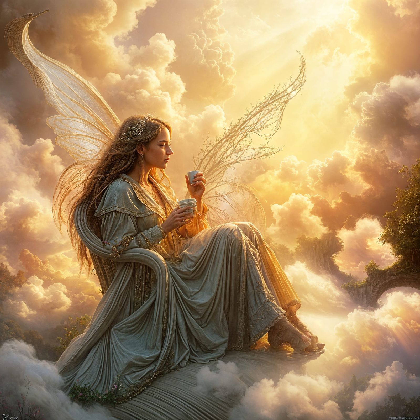 Ethereal Coffee Break in a Hyperdetailed Heaven