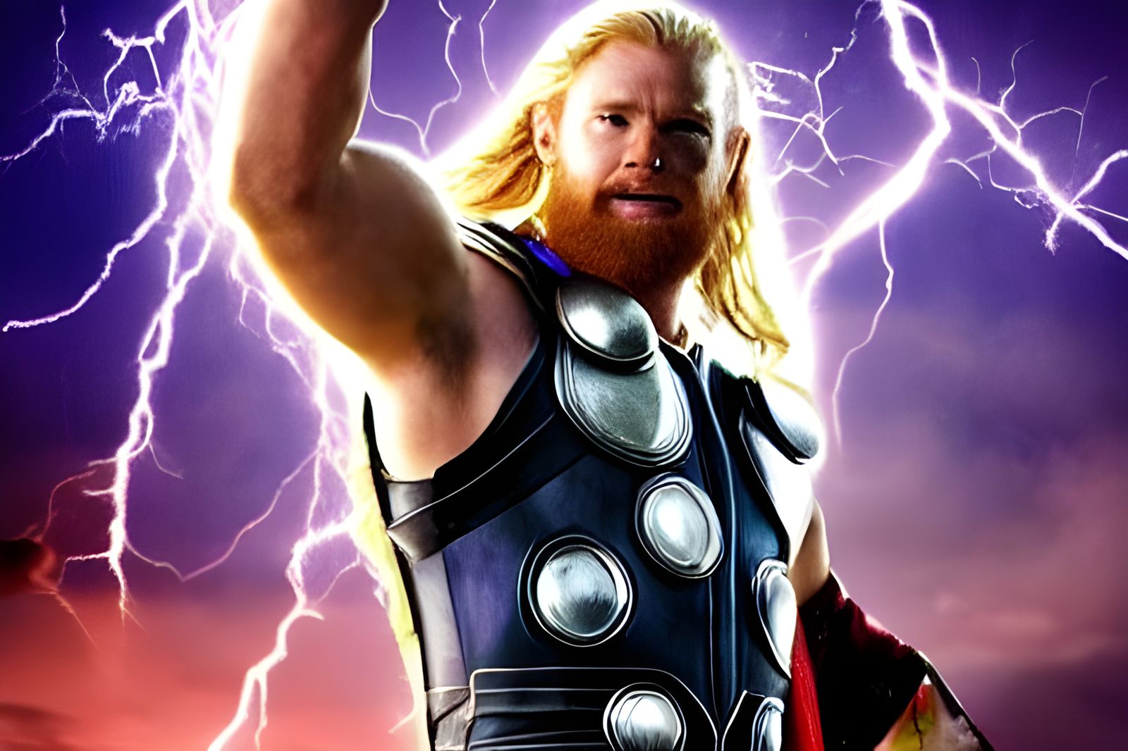 Thor, God of Thunder, Rides to Battle