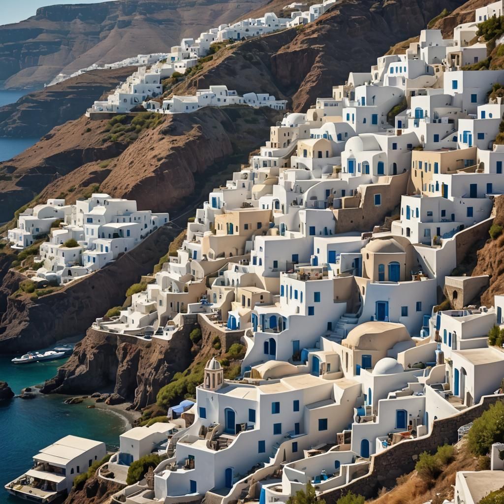 Santorini Coastal Village: A Greek Paradise