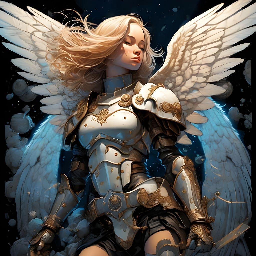 Ethereal Archangel: AI Generated Image