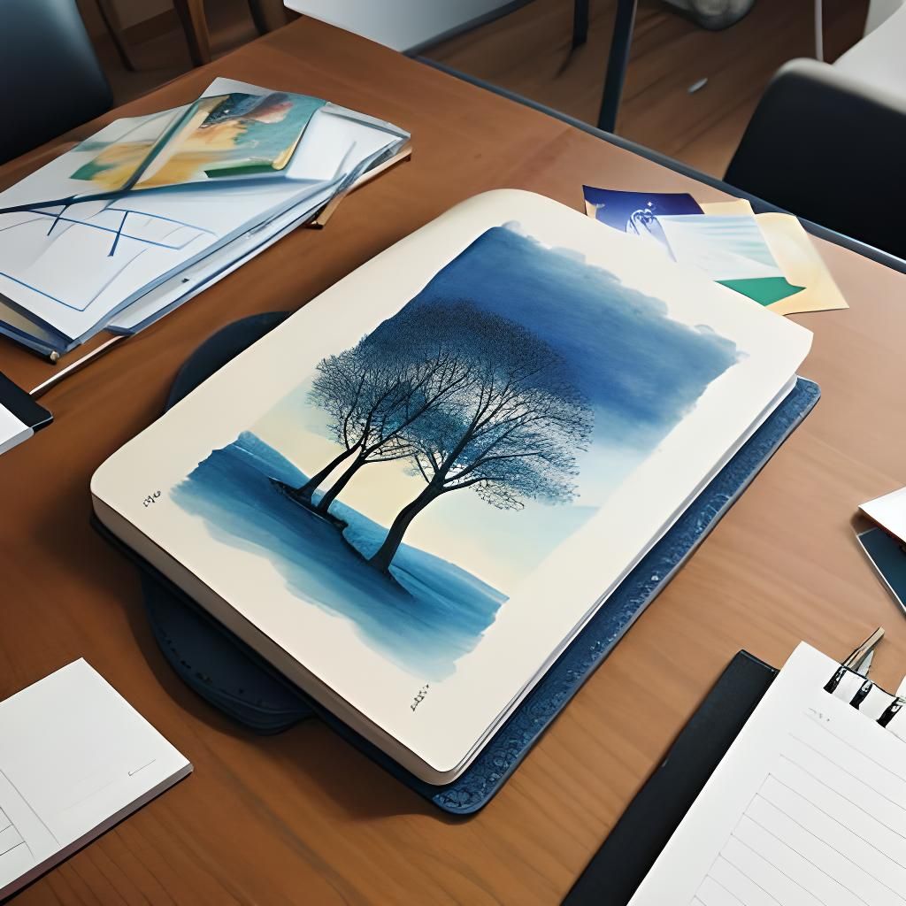 Artist's Studio Table in Neo-Expressionist Style