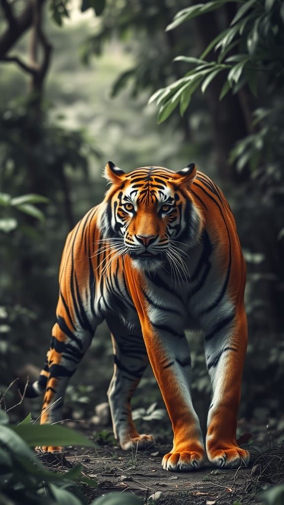 Majestic Tiger in the Jungle