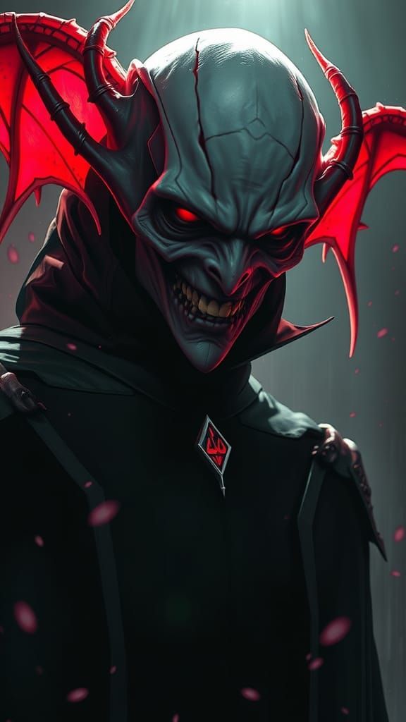 Nosferatu Portrait in Dynamic Lighting, Digital Art