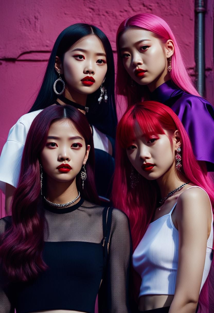Blackpink in Moody, Cinematic Alleyway Scene