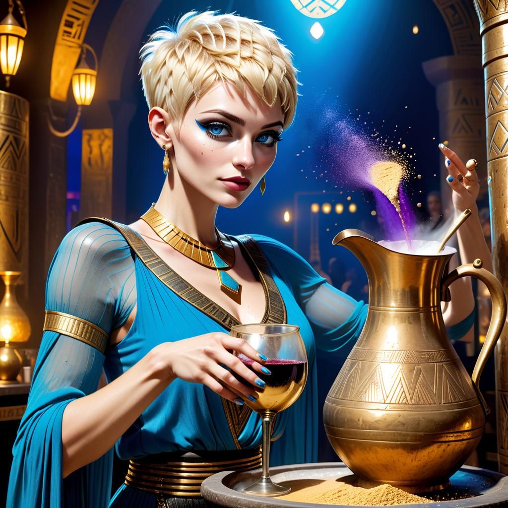 Punk Priestess Tipping Powder in Nightclub