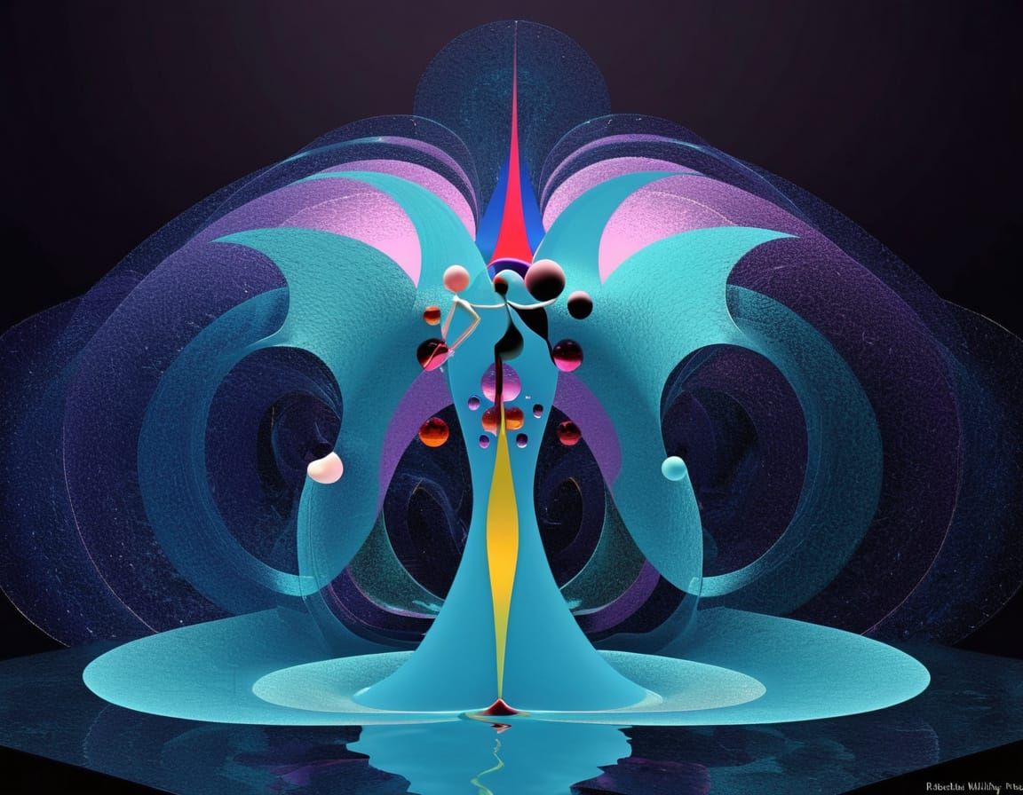 metalorganic architextual framework 3D  fractal chromoshadow...