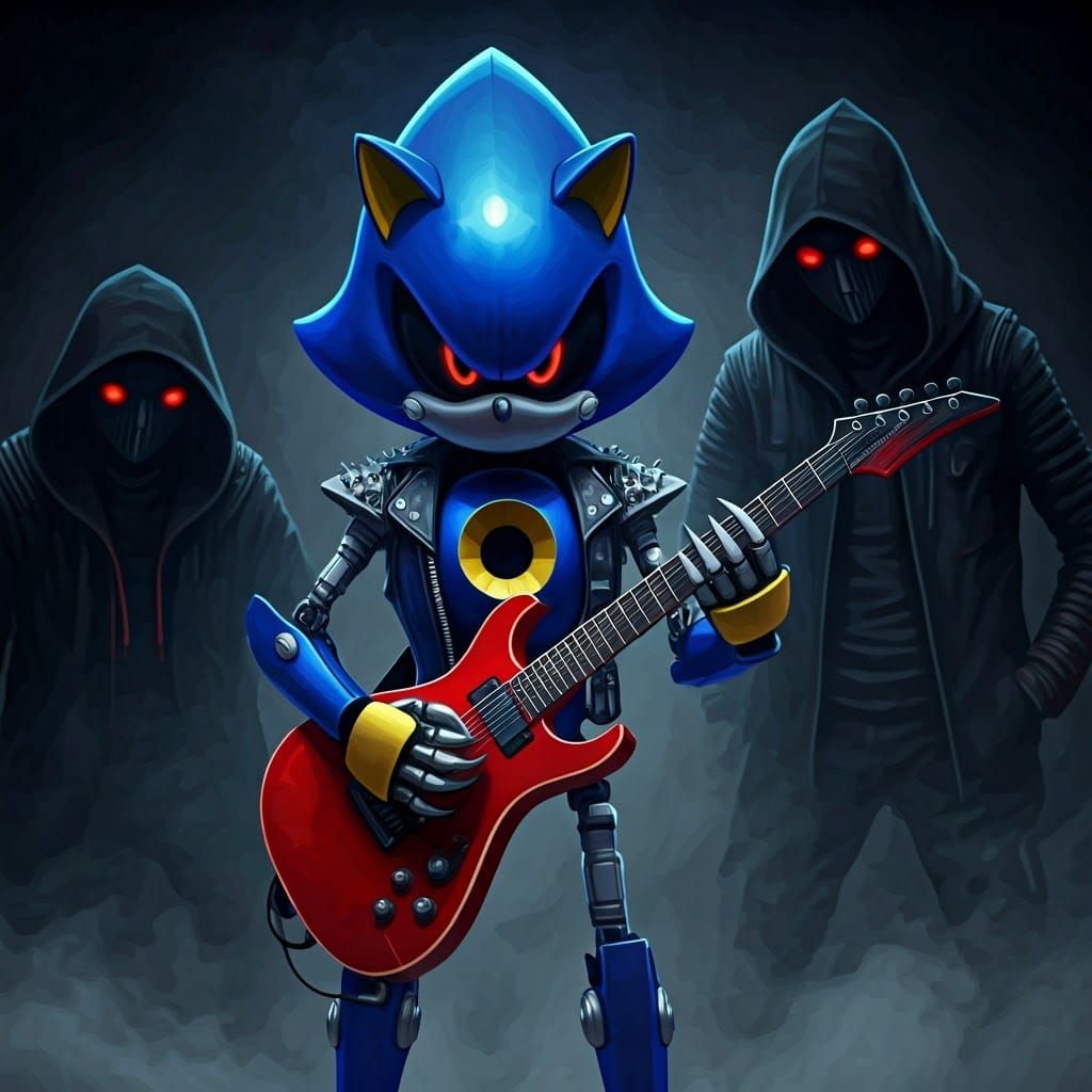 Metal Sonic as Sleep Token Band Member