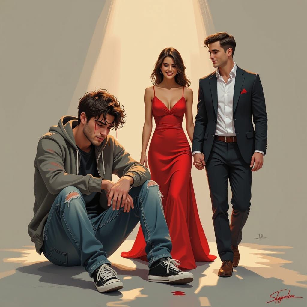 Heartbreak in the Style of Digital Art