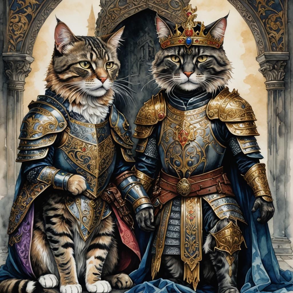 His Majesty Purr And Sire Clawsalot