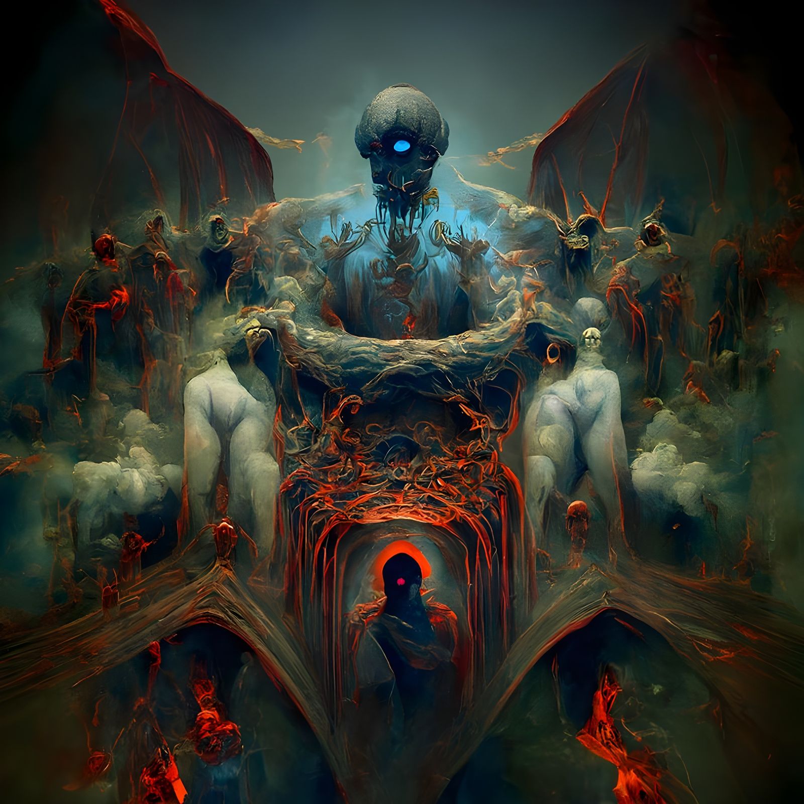 Gothic Art: Negative Rendering of Inverse Hell
