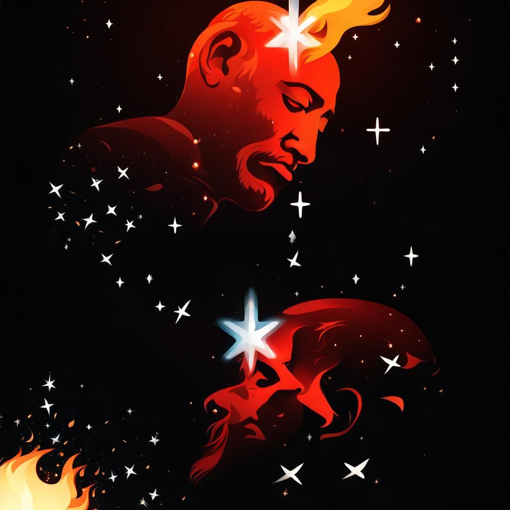 Epic Battle of Fire and Water in 3D