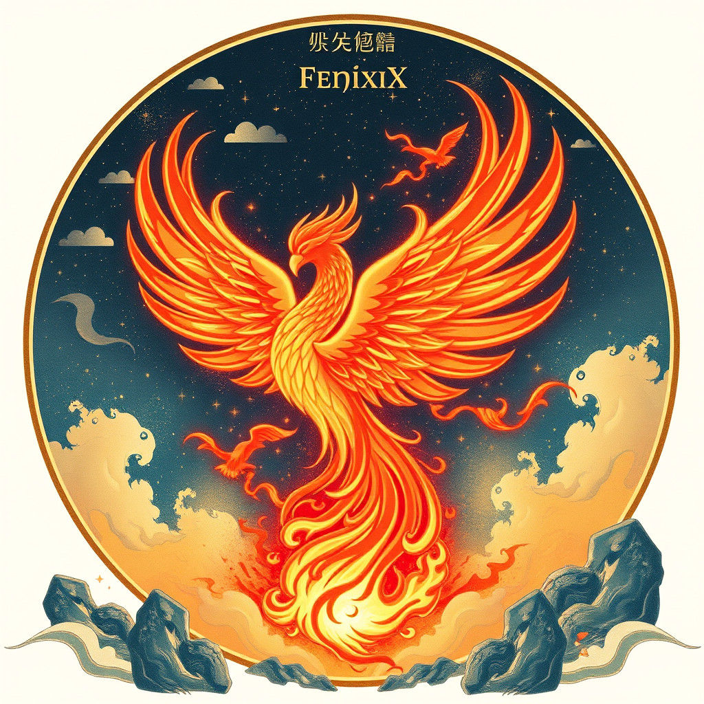 Fiery Phoenix Rises From Ashes