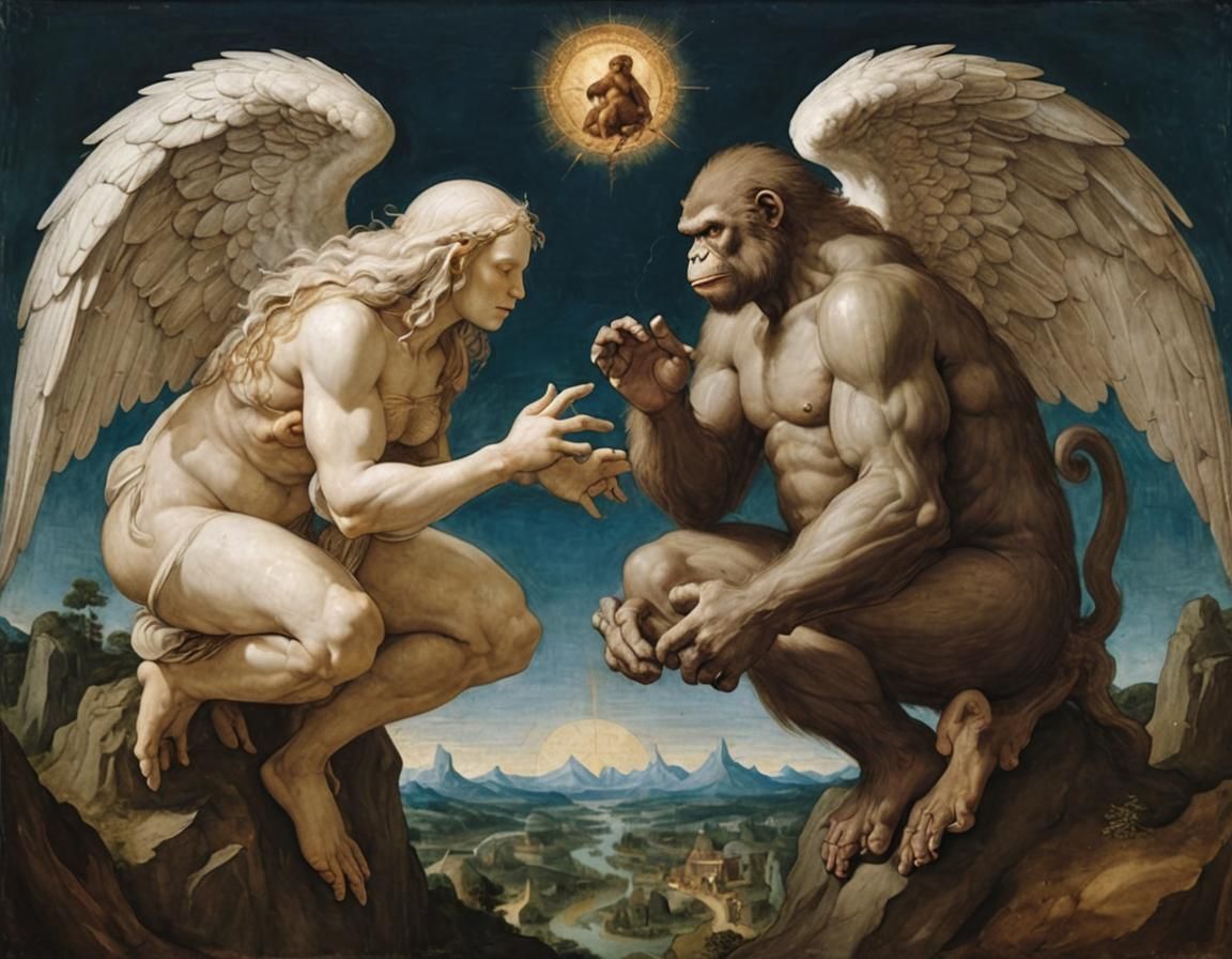 Angels, Apes, and the Creation of Humanity