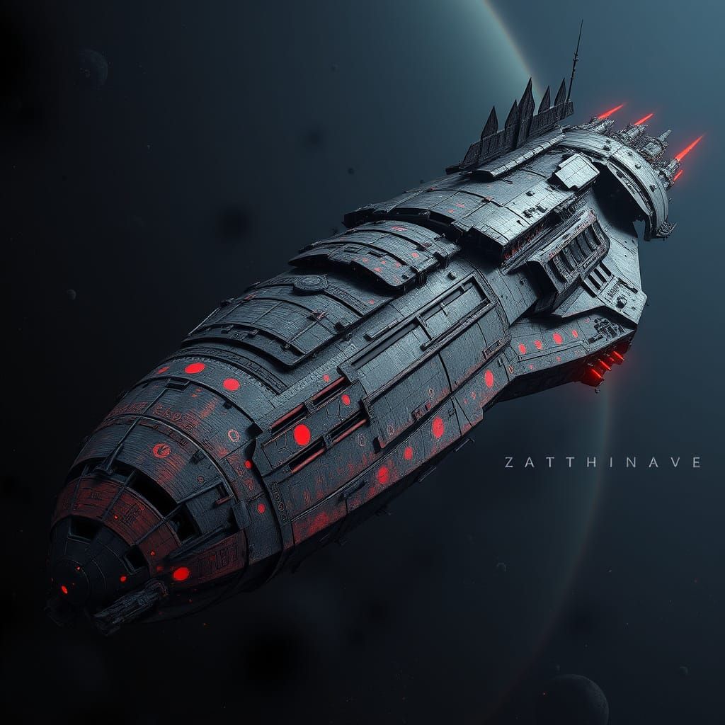 Ancient Sith Battlecruiser in Cyberpunk Decay