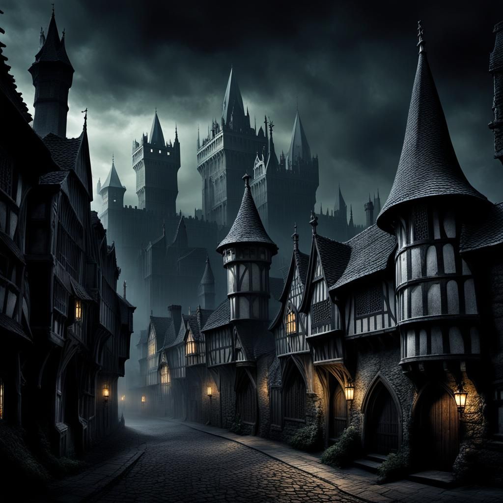Haunting Medieval City Under Vampire Threat