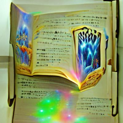 AI Generated Image of a Magic Book