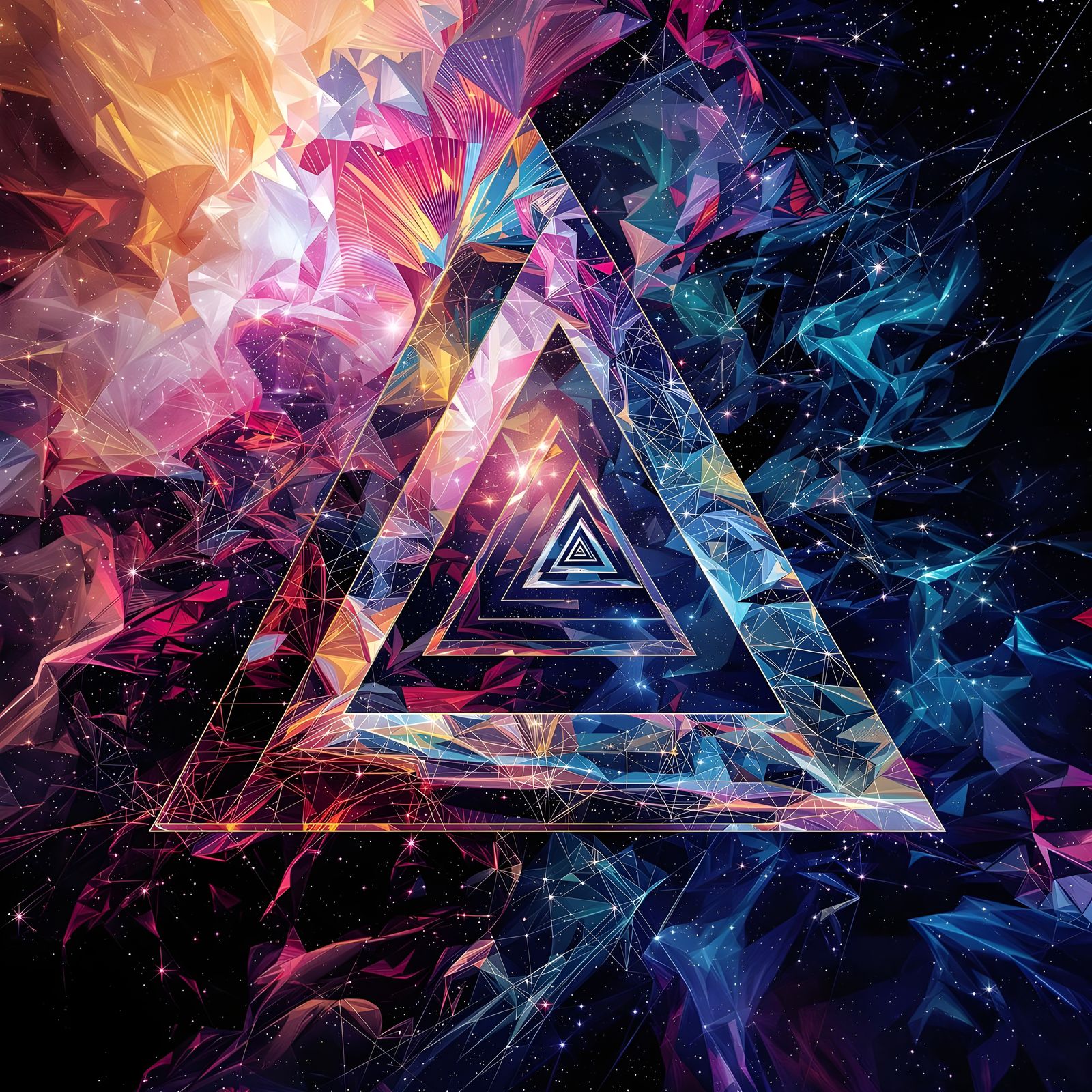 Psychedelic Surrealism: Hyperrealistic Triangles in Double E...