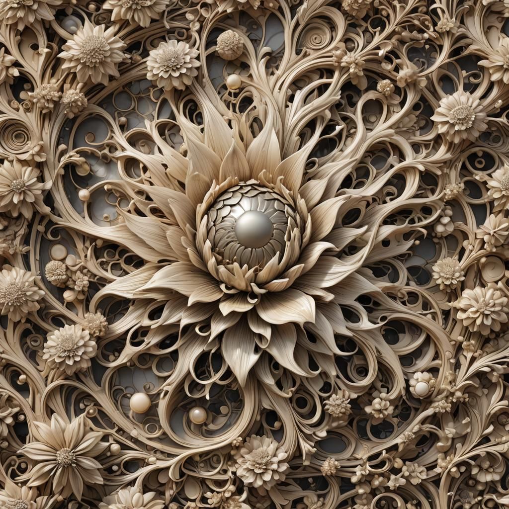 Atompunk Woodscape Heatwave in Ornate Textures