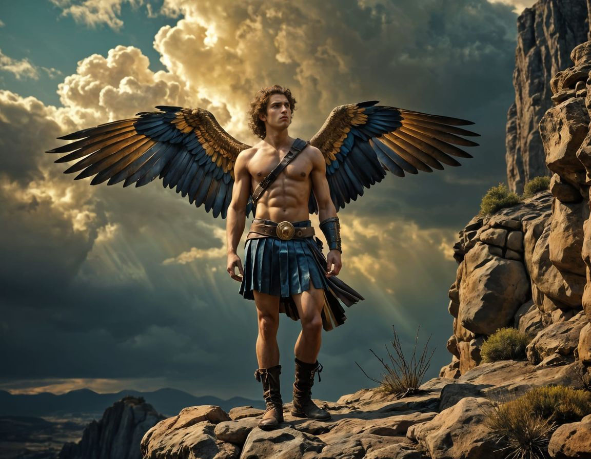 Icarus Before Flight: Baroque Style Portrait