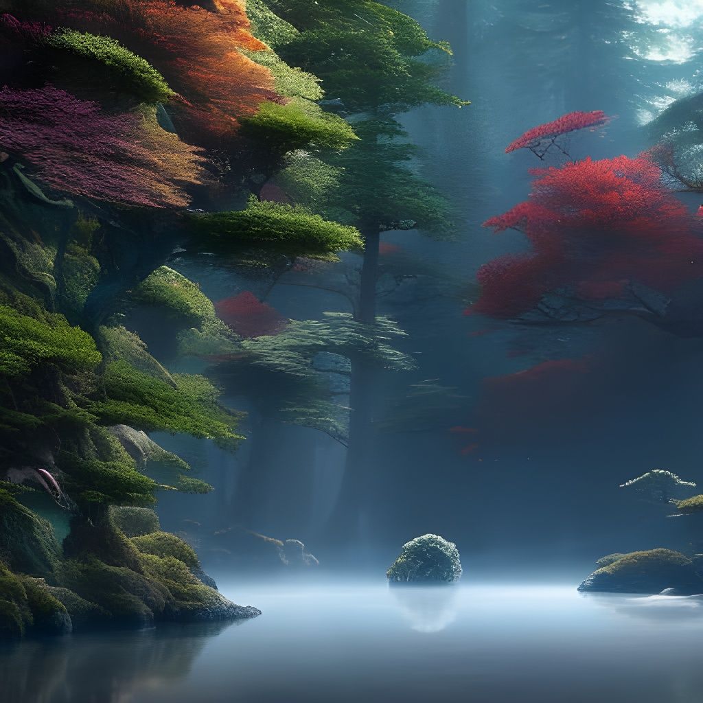 Cosmic Japanese Warrior in Battlefield Portrait