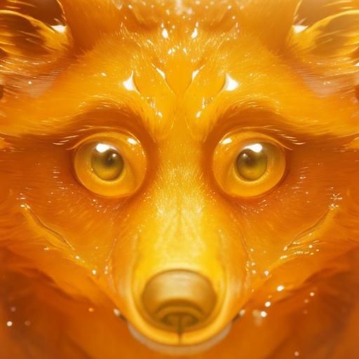 Honey Bear in Sunny Forest: Digital Matte Painting