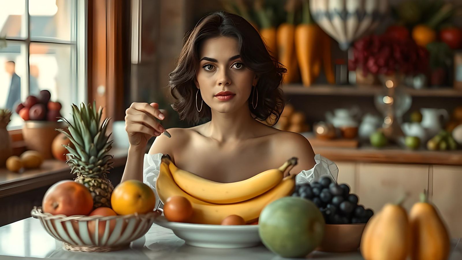 Fruit Vogue: A NASA-Inspired Fashion Statement