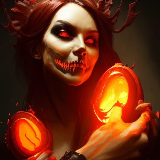 Ichor Bleeding Jack O'Lantern Concept Art