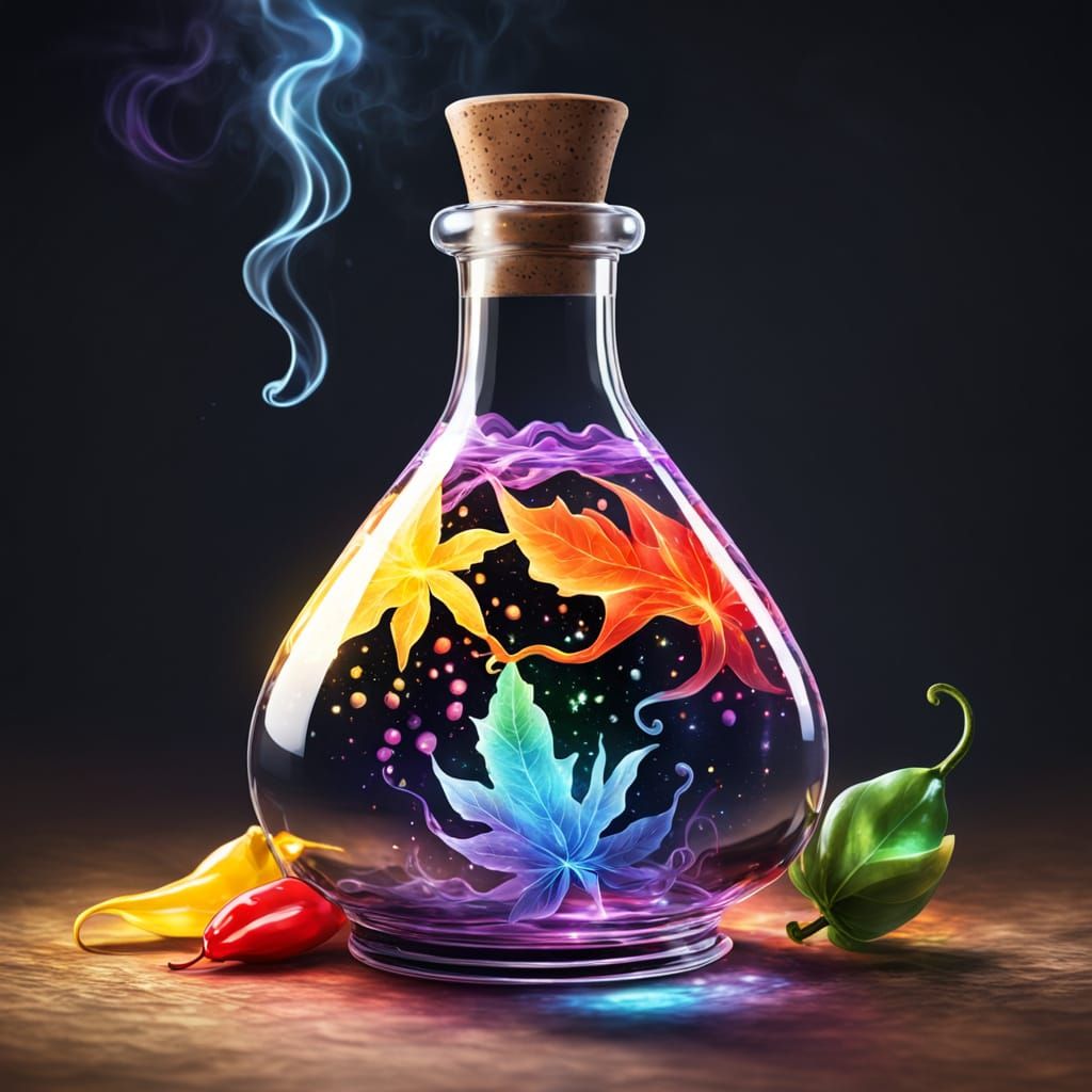 Enchanted Vessel in Ethereal Luminescence