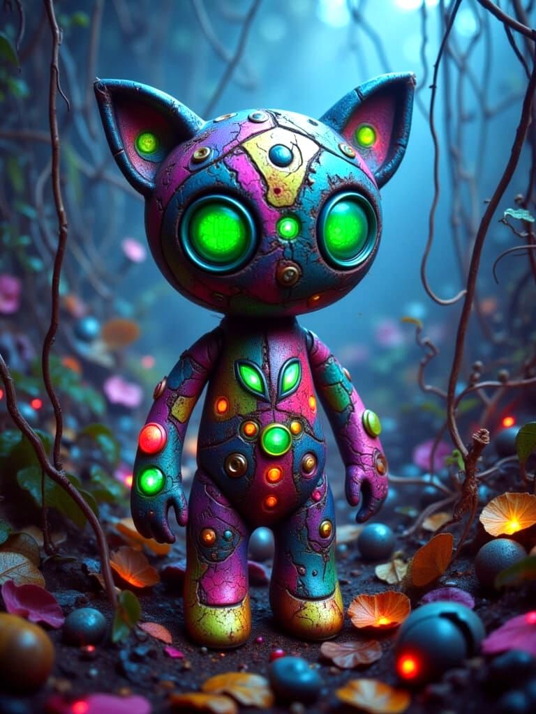 Stitched Alien in a Celestial Realm