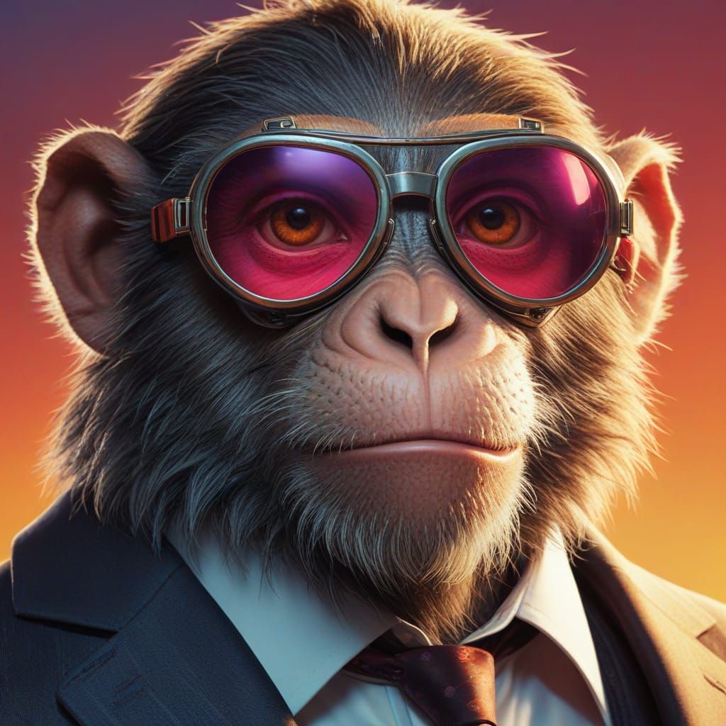 Monkey Man in Suit Concept Art
